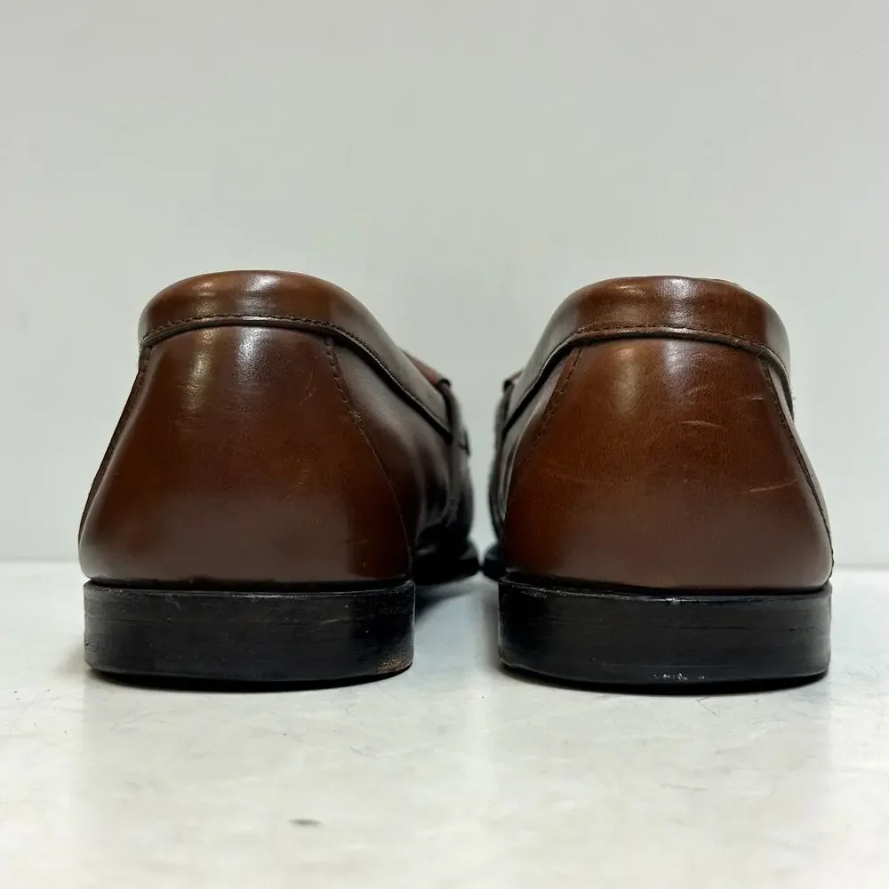 VERY GOOD Rancourt & Co. x Cole Haan Tassel Loafer Kiltie Brown Made in USA 11 D